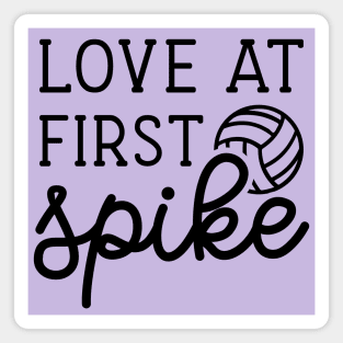 Love At First Spike Volleyball Girls Boys Cute Funny Magnet